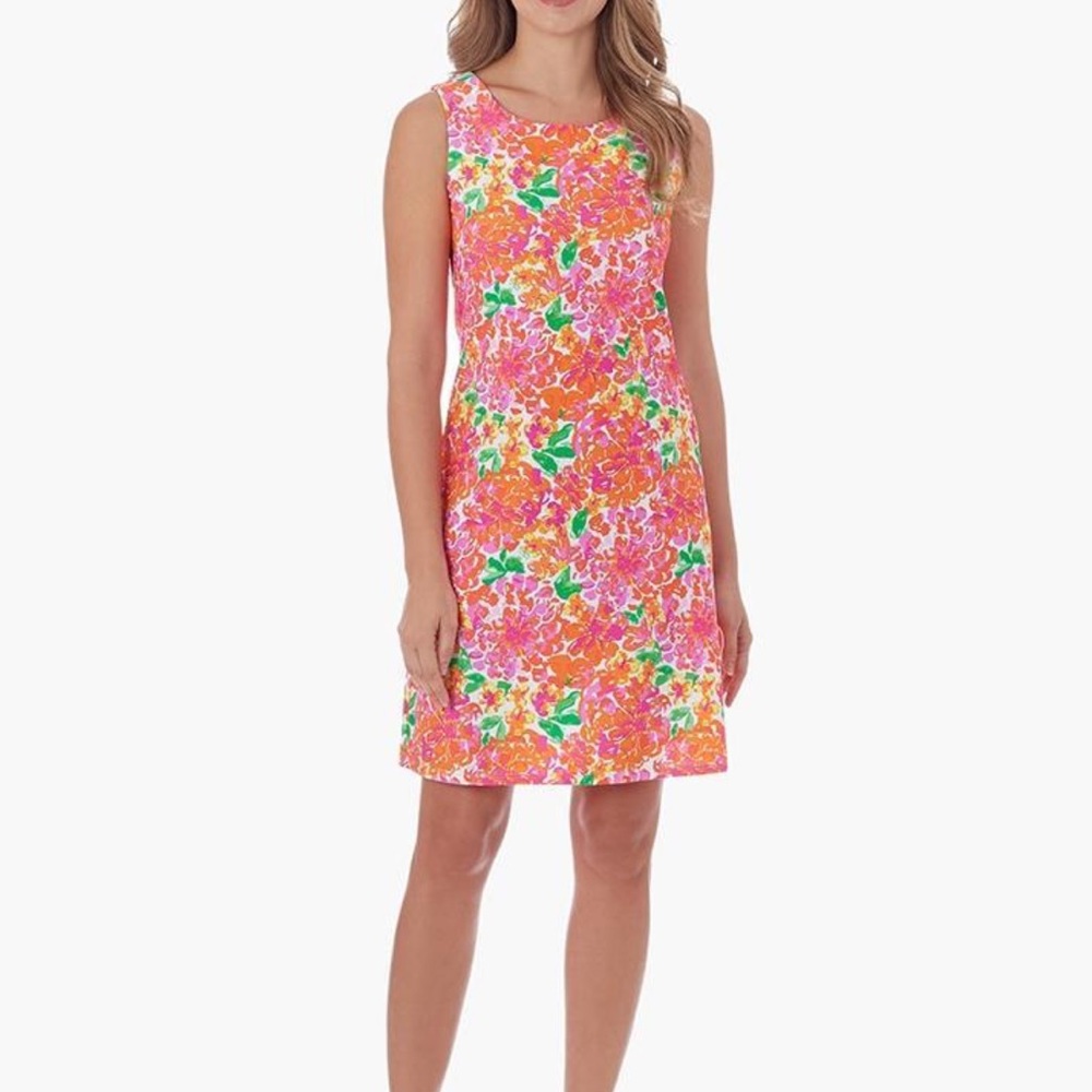 Jude Connally Multi Color Floral Summer Beth Dress Medium